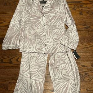 Natori Zebra Print Pajama Set